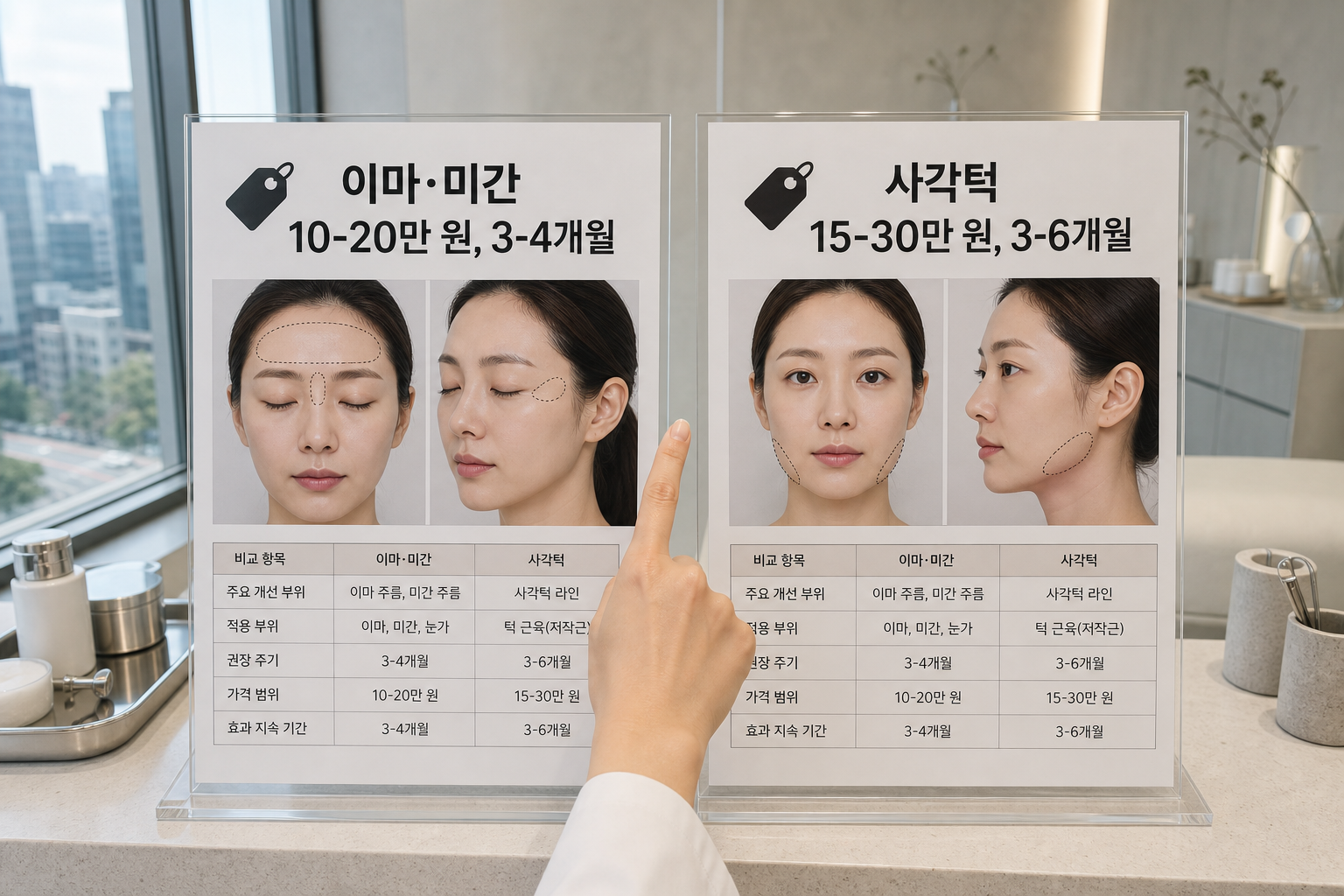 강남 피부과 보톡스 비용: 1회 가격과 유지 기간 비교