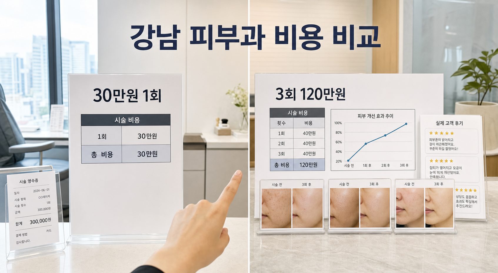 강남 피부과 비용과 치료 후기 비교 가이드