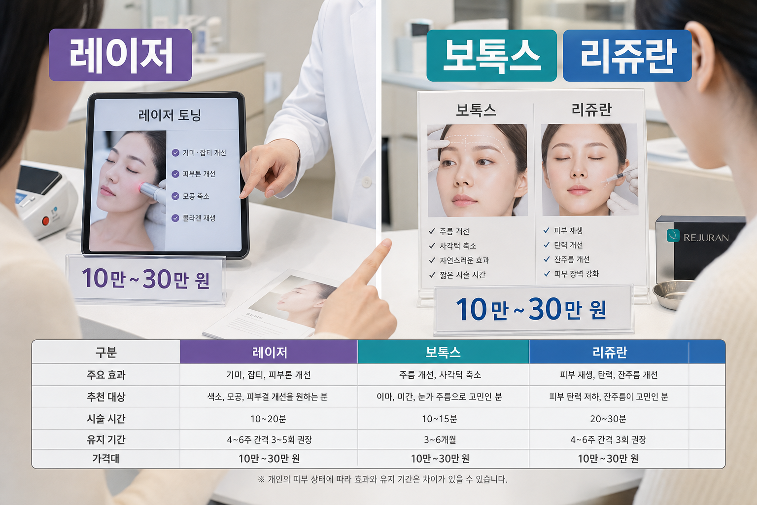 강남 피부과 시술 종류와 특징 안내