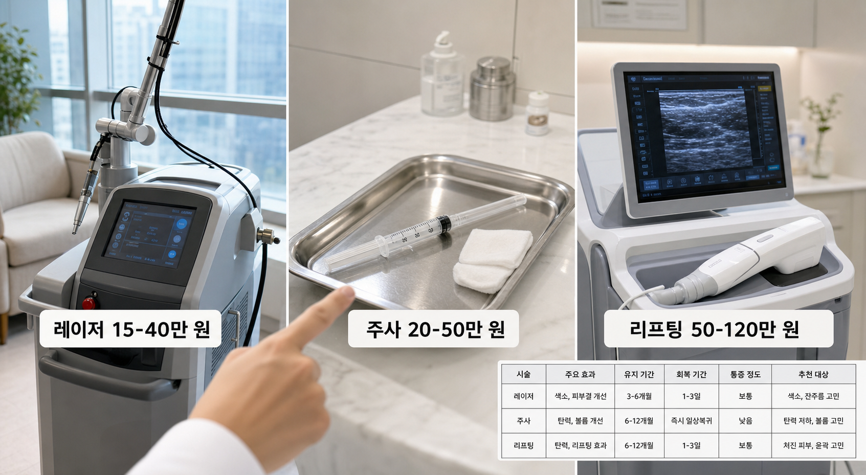 강남 피부과 시술 종합 안내서